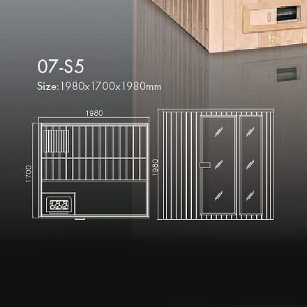 Финская сауна KOY H07-S5 (рис.6) Финская сауна KOY H07-S5 (рис.6)
