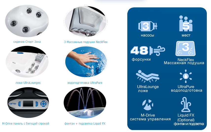 Спа бассейн Dimension One Spas Reflections Diplomat (рис.2) Спа бассейн Dimension One Spas Reflections Diplomat (рис.2)