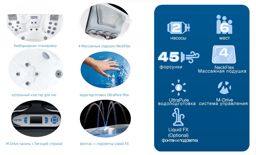 Спа бассейн Dimension One Spas Reflections Nautique (рис.2) Спа бассейн Dimension One Spas Reflections Nautique (рис.2)