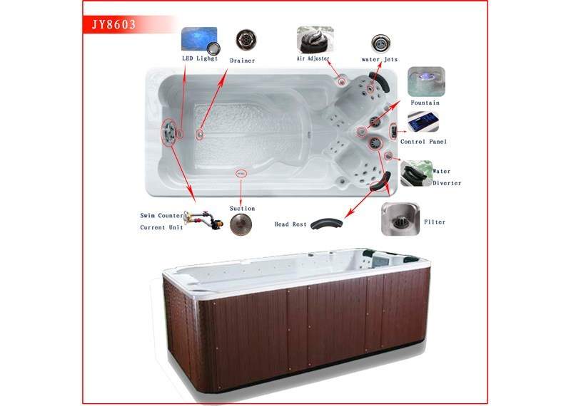 Спа бассейн квадратный Joy Spa JY 8603 (рис.2)