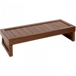 Ступень для СПА бассейна пластиковая одинарная с LED подсветкой Brazilian Teak