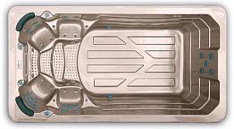 Уличный бассейн с противотоком и гидрофорсунками Sunrans SR-823