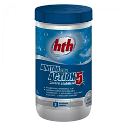Таблетки стабилизированного хлора 5 в 1 Minitab Action HTH SPA 1,2 кг